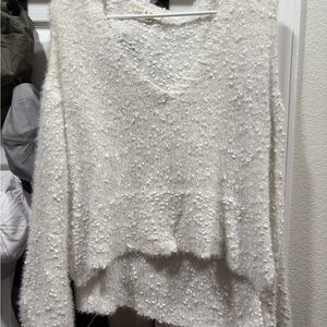 POL Soft Cream Knit Sweater